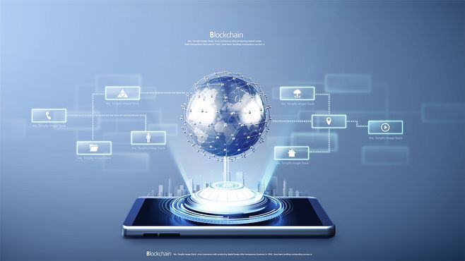 區(qū)塊鏈與高端芯片計(jì)算：科技海報(bào)模板的革新之路